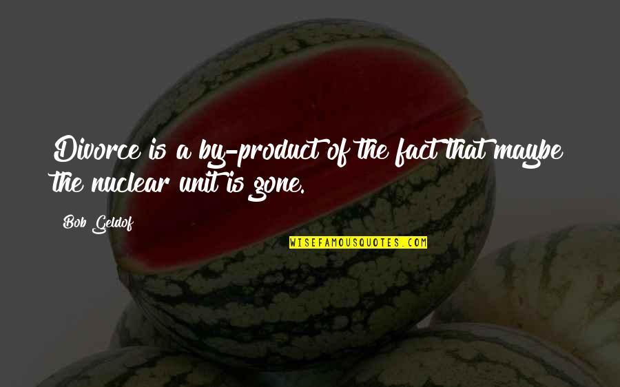 By Product Quotes By Bob Geldof: Divorce is a by-product of the fact that