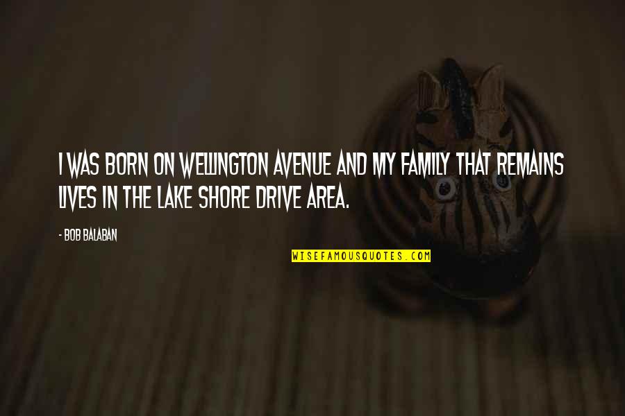 By The Lake Quotes By Bob Balaban: I was born on Wellington Avenue and my