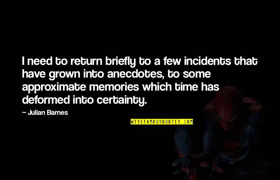 Byootie Quotes By Julian Barnes: I need to return briefly to a few Byootie Quotes By Julian Barnes: I need to return briefly to a few