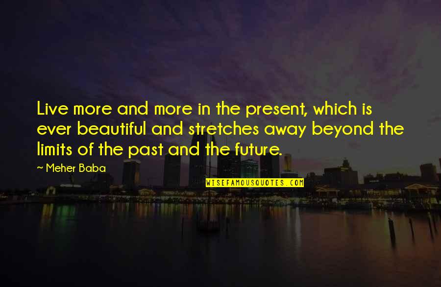 Cab Driver Quotes By Meher Baba: Live more and more in the present, which