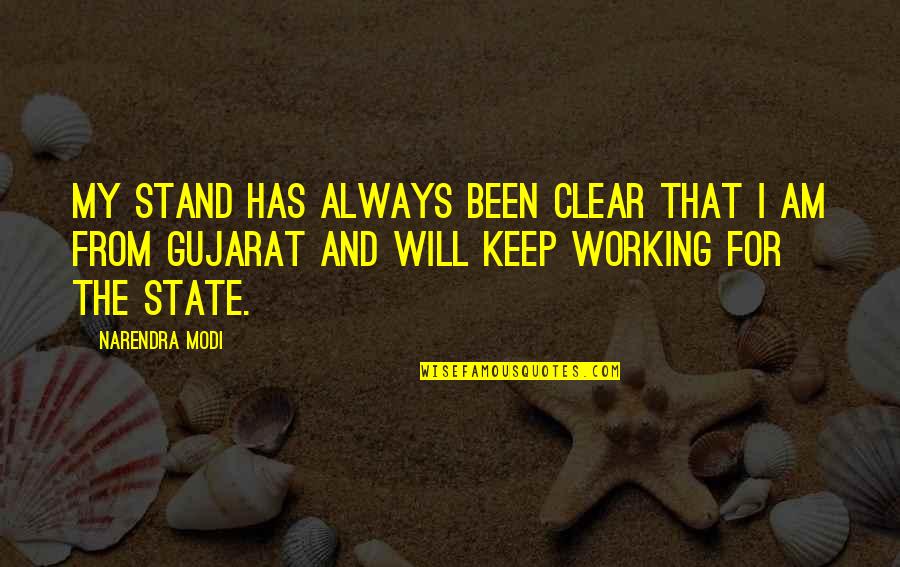 Caballo Quotes By Narendra Modi: My stand has always been clear that I