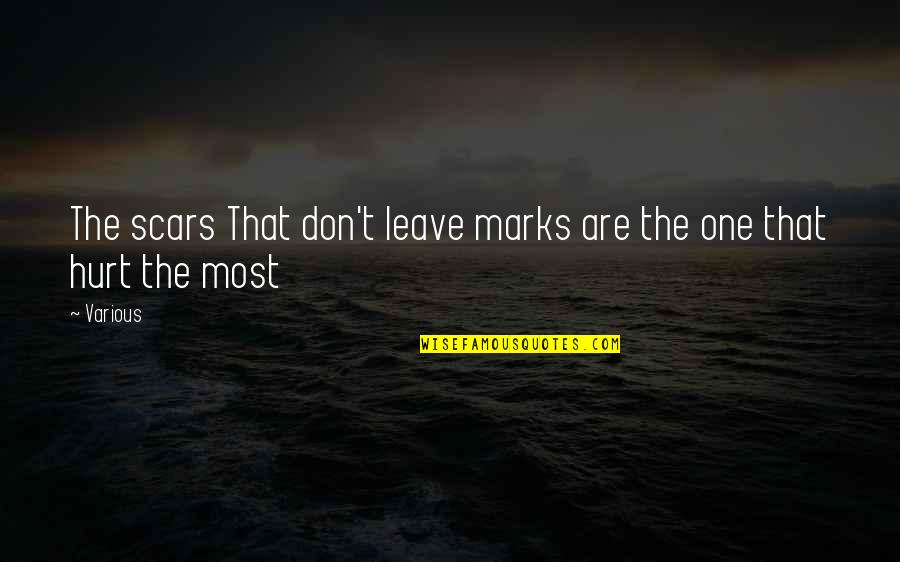 Cabeas Fort Quotes By Various: The scars That don't leave marks are the