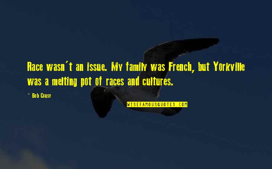 Caberg Helmet Quotes By Bob Cousy: Race wasn't an issue. My family was French, Caberg Helmet Quotes By Bob Cousy: Race wasn't an issue. My family was French,
