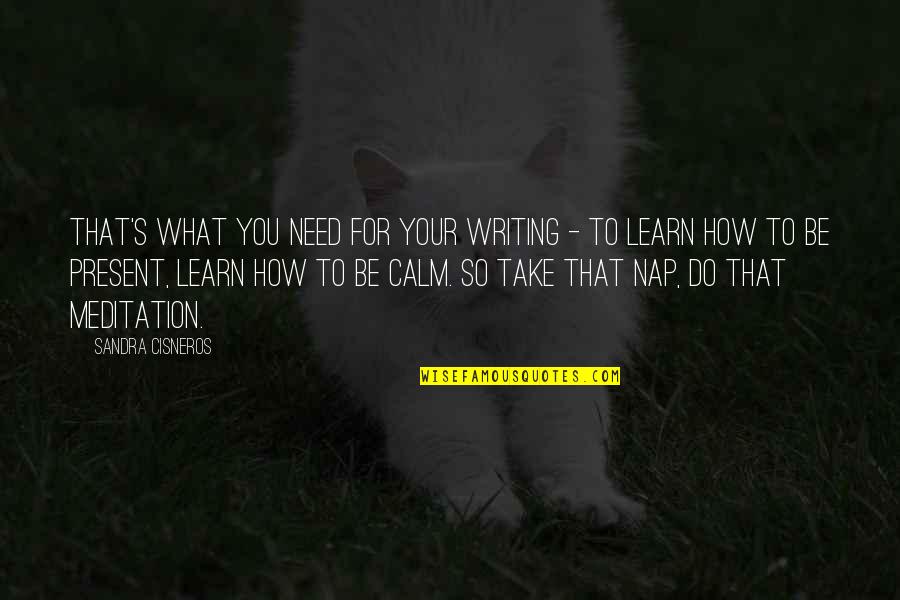 Cabetula Quotes By Sandra Cisneros: That's what you need for your writing - Cabetula Quotes By Sandra Cisneros: That's what you need for your writing -