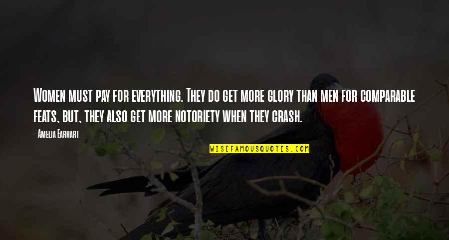 Cabrerizo Escudo Quotes By Amelia Earhart: Women must pay for everything. They do get Cabrerizo Escudo Quotes By Amelia Earhart: Women must pay for everything. They do get