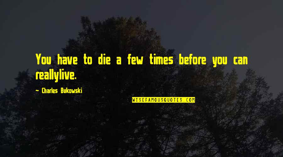Cabrita By The Sea Quotes By Charles Bukowski: You have to die a few times before