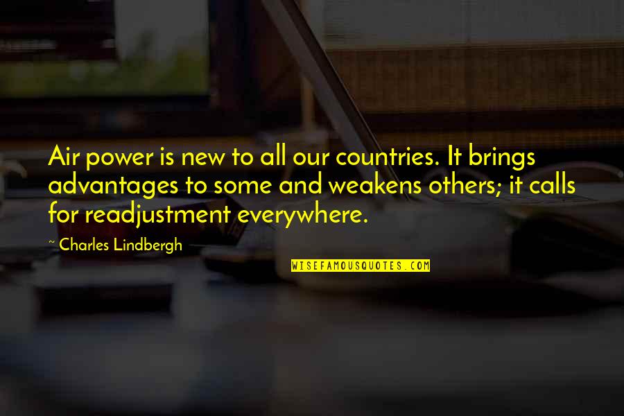 Cabtillo Quotes By Charles Lindbergh: Air power is new to all our countries.