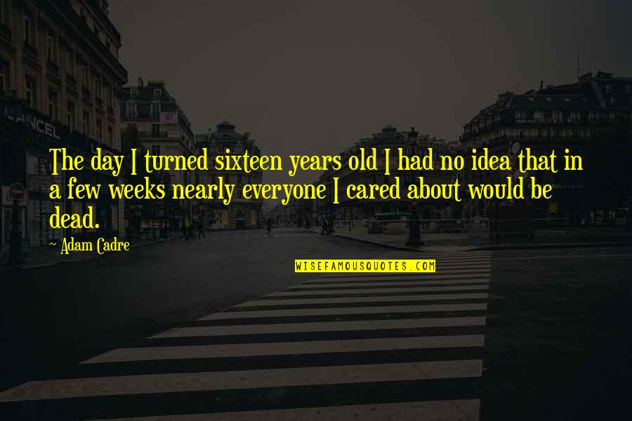 Cadre Quotes By Adam Cadre: The day I turned sixteen years old I