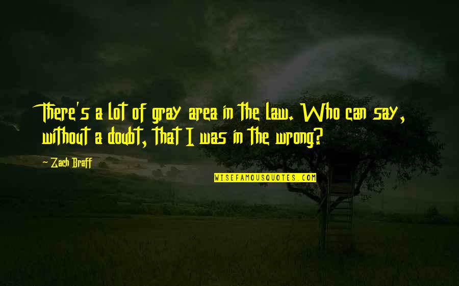 Caer Quotes By Zach Braff: There's a lot of gray area in the Caer Quotes By Zach Braff: There's a lot of gray area in the