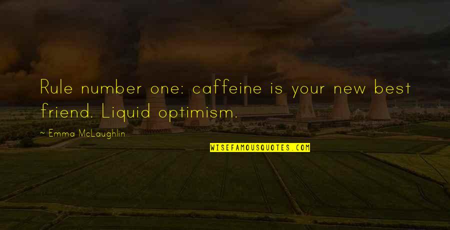 Caffeine's Quotes By Emma McLaughlin: Rule number one: caffeine is your new best