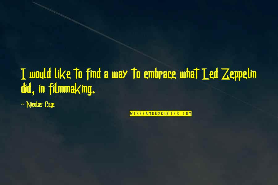Cage Quotes By Nicolas Cage: I would like to find a way to Cage Quotes By Nicolas Cage: I would like to find a way to