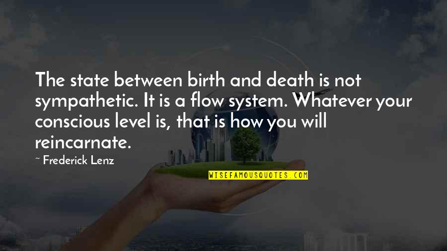 Caged Bird Important Quotes By Frederick Lenz: The state between birth and death is not