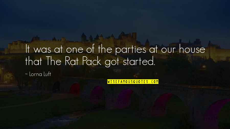 Caigers Country Quotes By Lorna Luft: It was at one of the parties at