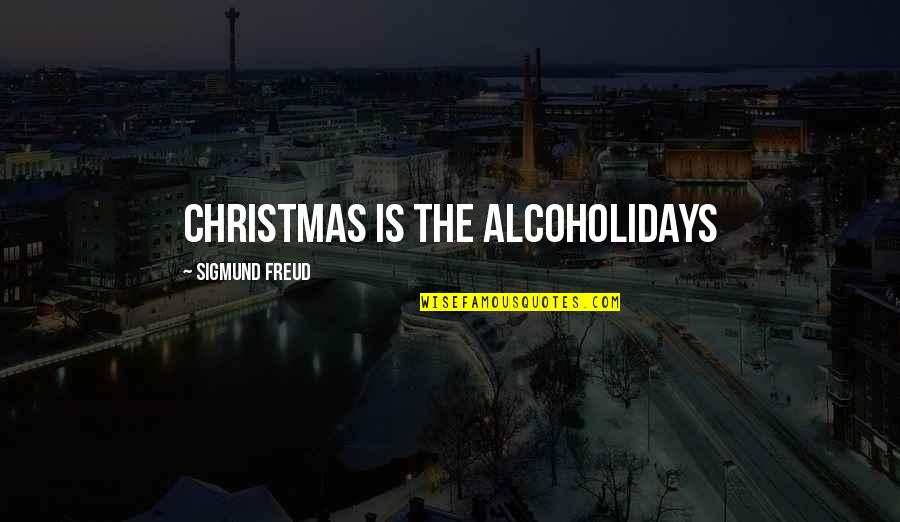 Caitlin Mcgee Quotes By Sigmund Freud: Christmas is the alcoholidays