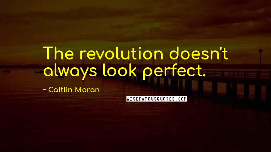 Caitlin Moran quotes: The revolution doesn't always look perfect.