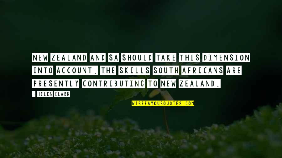 Cajun Christmas Quotes By Helen Clark: New Zealand and SA should take this dimension