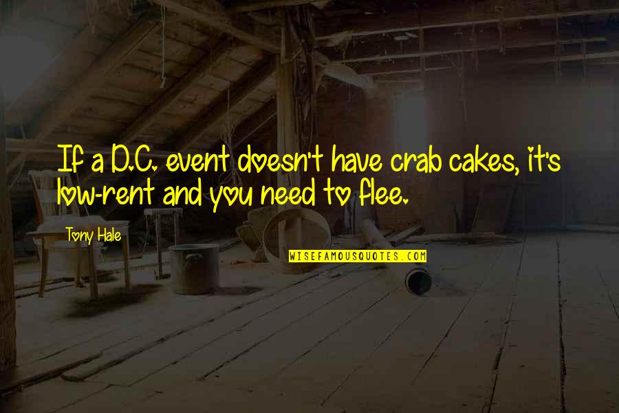 Cakes And Quotes By Tony Hale: If a D.C. event doesn't have crab cakes,