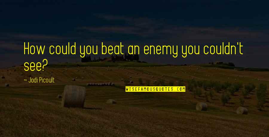 Cal Farley Quotes By Jodi Picoult: How could you beat an enemy you couldn't