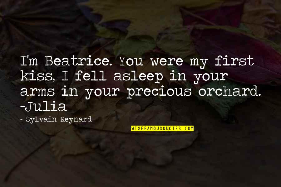 Calabazas De Halloween Quotes By Sylvain Reynard: I'm Beatrice. You were my first kiss, I