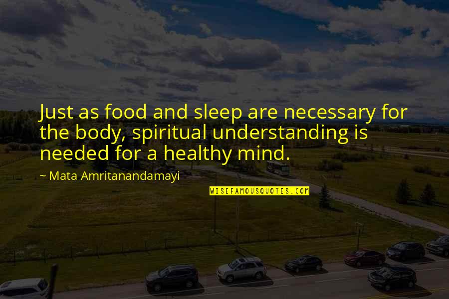 Calcara Name Quotes By Mata Amritanandamayi: Just as food and sleep are necessary for