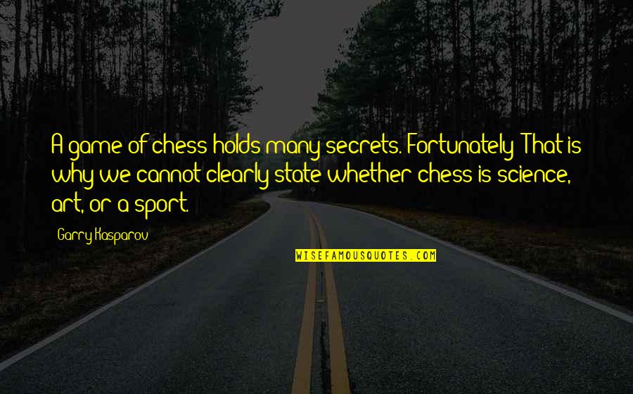 Calico Jack Quotes By Garry Kasparov: A game of chess holds many secrets. Fortunately!