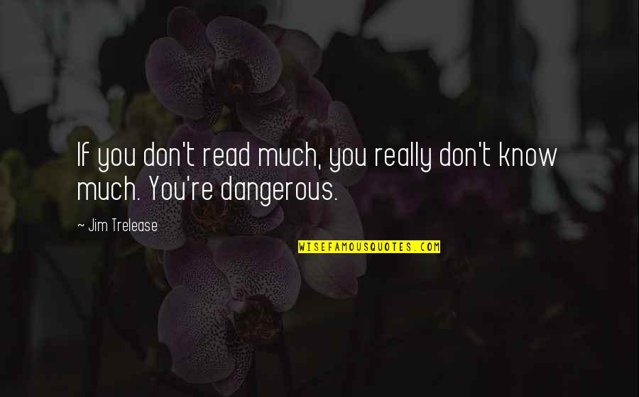Calimera Marble Quotes By Jim Trelease: If you don't read much, you really don't