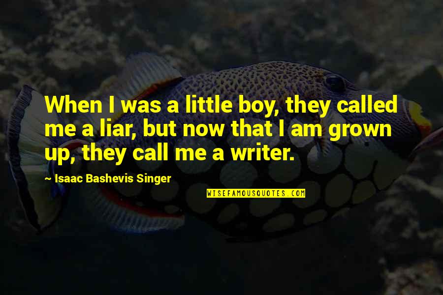 Call Boy Quotes By Isaac Bashevis Singer: When I was a little boy, they called