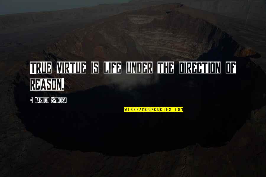 Callejon In English Quotes By Baruch Spinoza: True virtue is life under the direction of