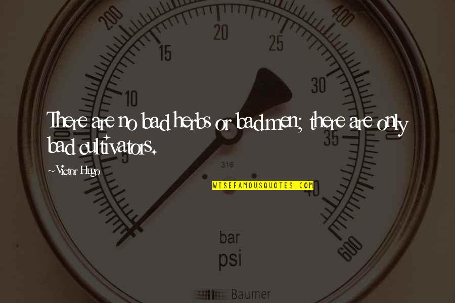 Calling In Sick To Work Quotes By Victor Hugo: There are no bad herbs or bad men;
