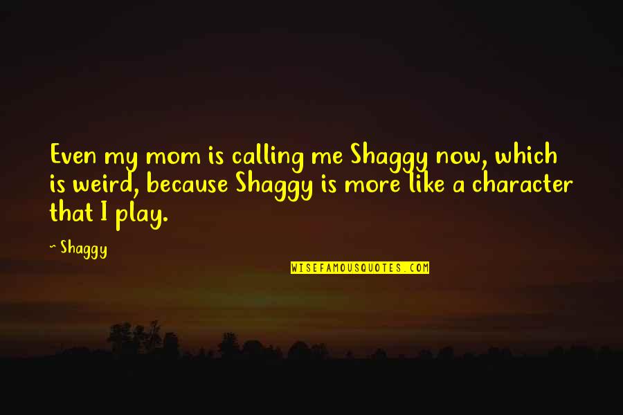 Calling Your Mom Quotes By Shaggy: Even my mom is calling me Shaggy now,