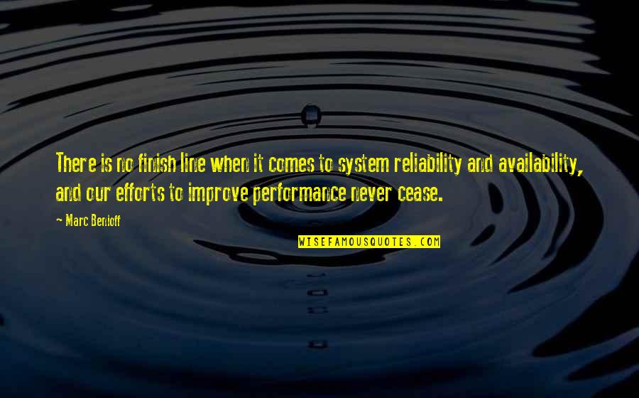 Calm Cool Collected Quotes By Marc Benioff: There is no finish line when it comes Calm Cool Collected Quotes By Marc Benioff: There is no finish line when it comes