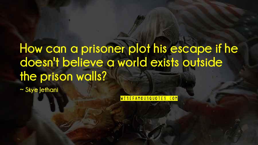 Calming Anxiety Quotes By Skye Jethani: How can a prisoner plot his escape if