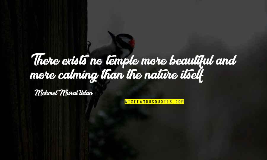 Calming Quotes By Mehmet Murat Ildan: There exists no temple more beautiful and more