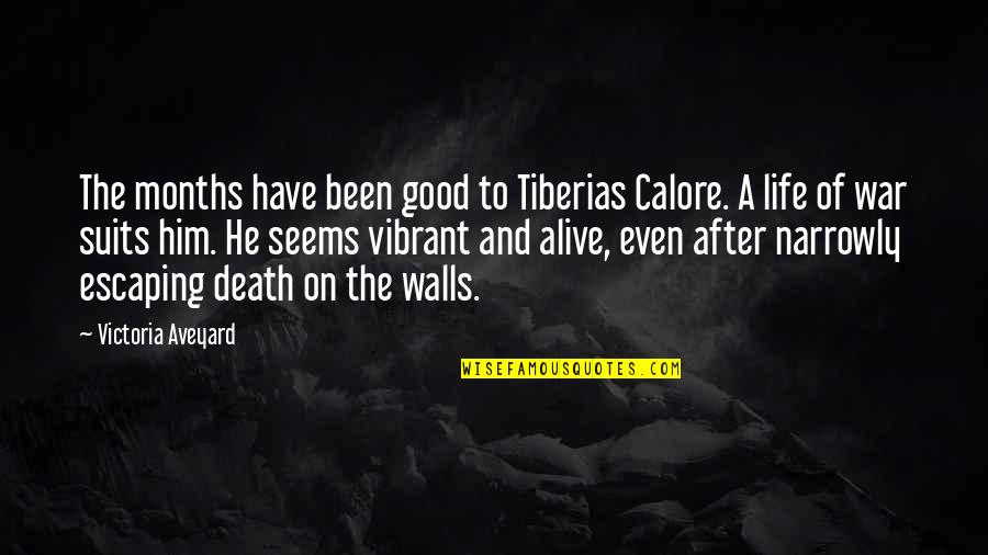 Calore Quotes By Victoria Aveyard: The months have been good to Tiberias Calore.