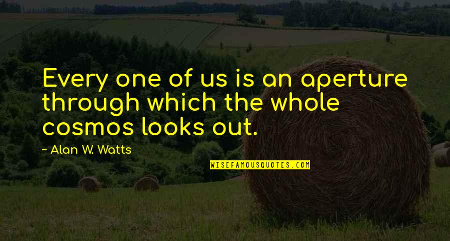 Calves Gym Quotes By Alan W. Watts: Every one of us is an aperture through