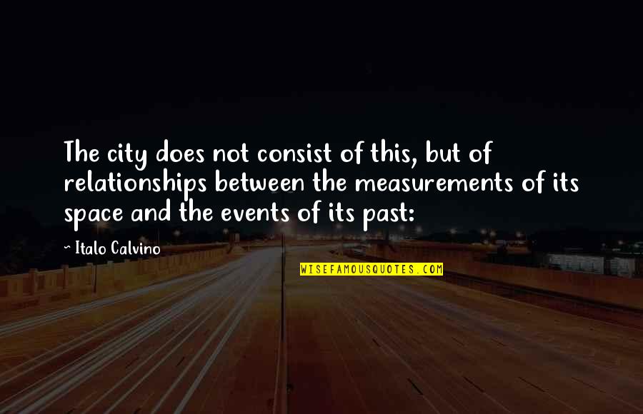 Calvino Quotes By Italo Calvino: The city does not consist of this, but