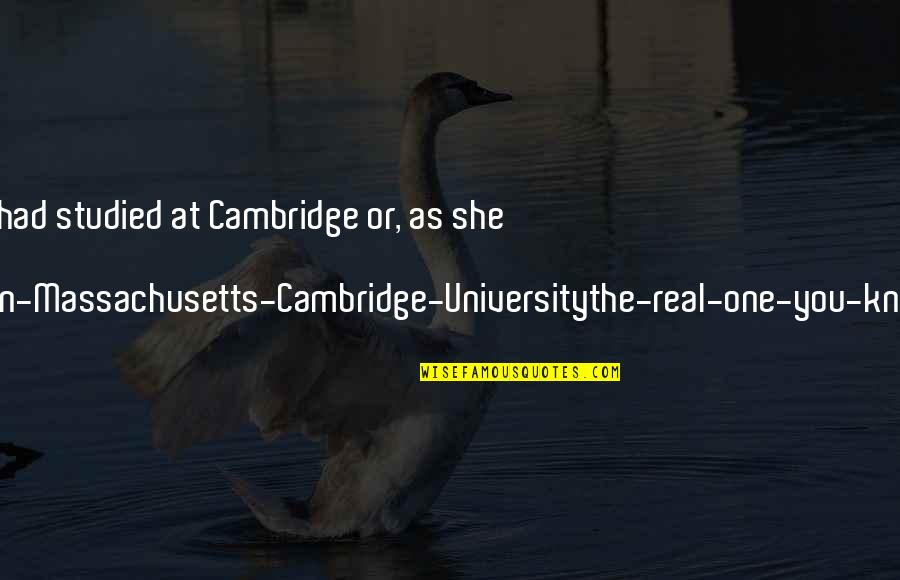 Cambridge Quotes By Terry Pratchett: Sister Georgina had studied at Cambridge or, as