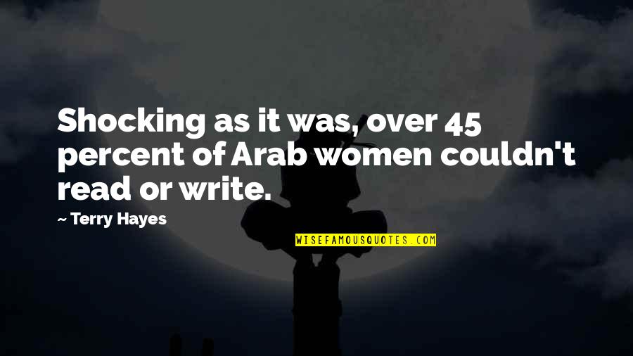 Came Out Stronger Quotes By Terry Hayes: Shocking as it was, over 45 percent of