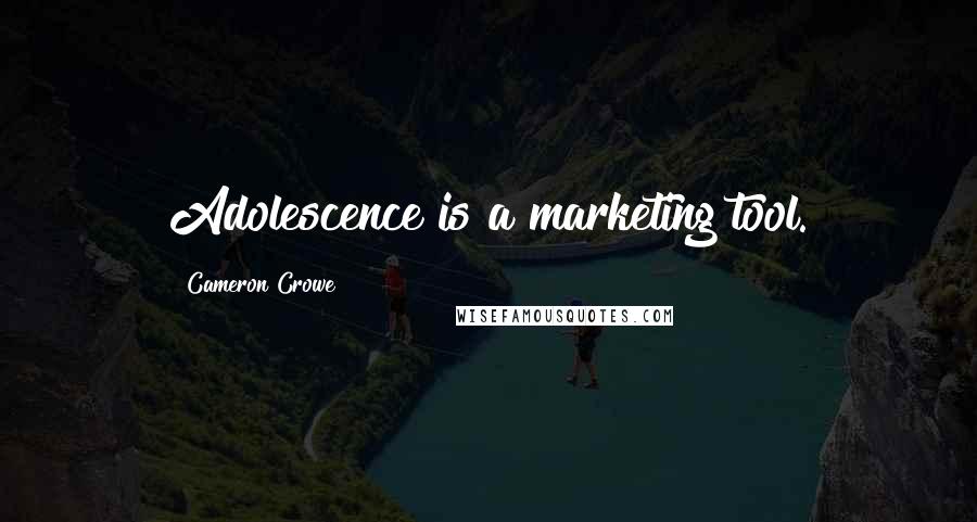 Cameron Crowe quotes: Adolescence is a marketing tool.