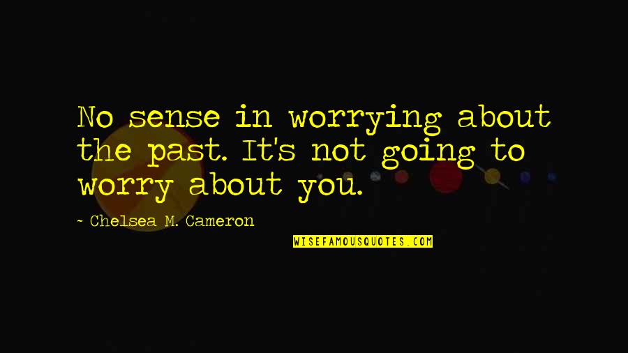 Cameron's Quotes By Chelsea M. Cameron: No sense in worrying about the past. It's