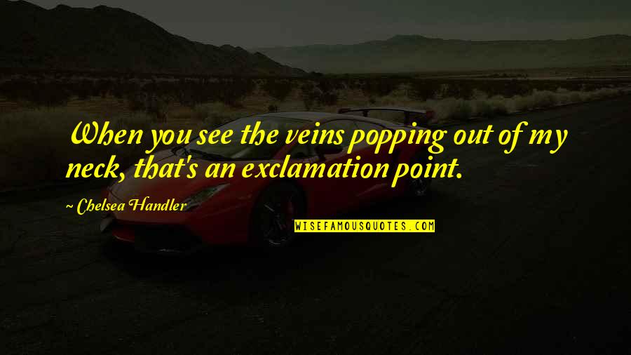 Caminar En Quotes By Chelsea Handler: When you see the veins popping out of