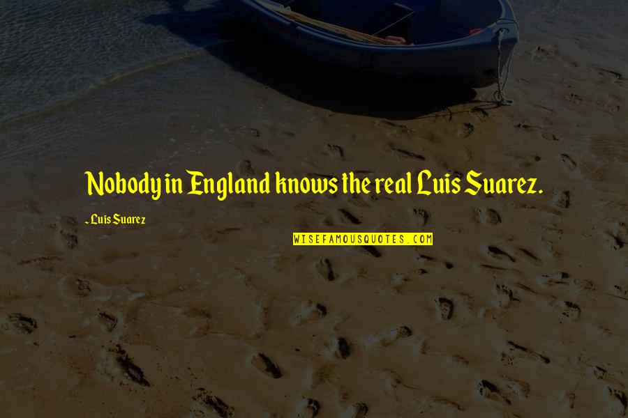 Cammie Morgan Quotes By Luis Suarez: Nobody in England knows the real Luis Suarez.