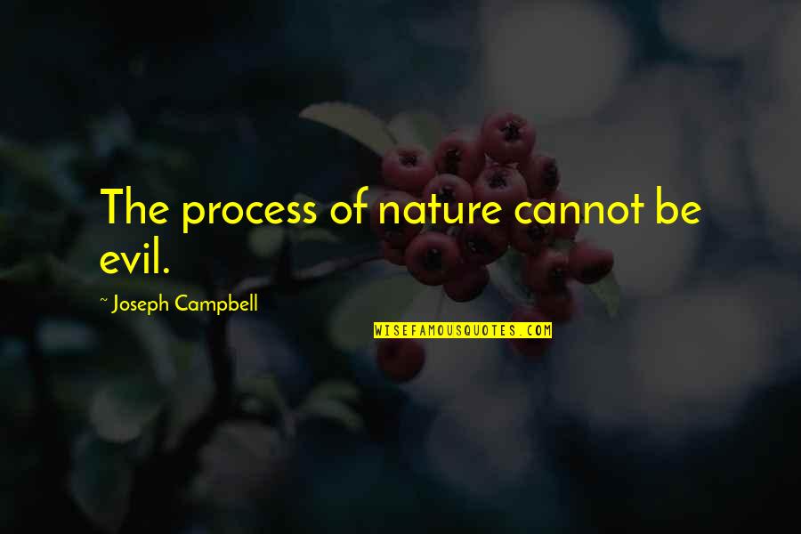 Campbell Quotes By Joseph Campbell: The process of nature cannot be evil.
