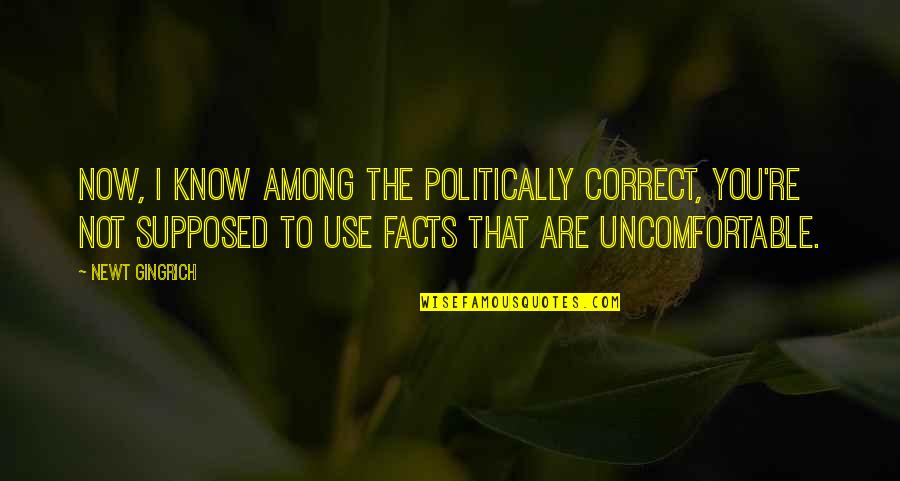 Campervans Quotes By Newt Gingrich: Now, I know among the politically correct, you're