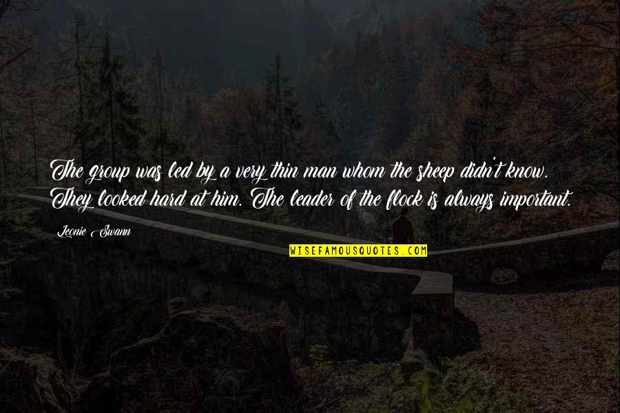 Camuto Dragon Quotes By Leonie Swann: The group was led by a very thin Camuto Dragon Quotes By Leonie Swann: The group was led by a very thin