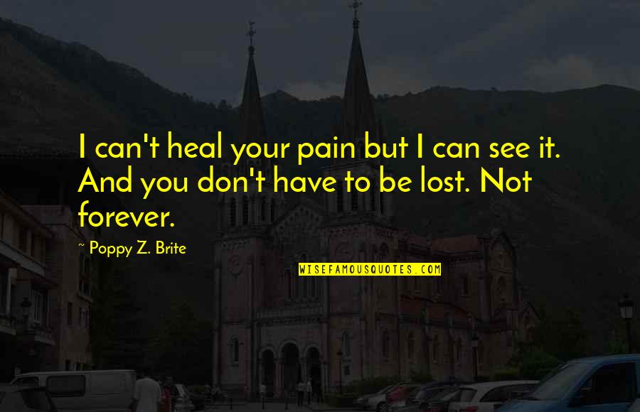 Can I Be Your Quotes By Poppy Z. Brite: I can't heal your pain but I can