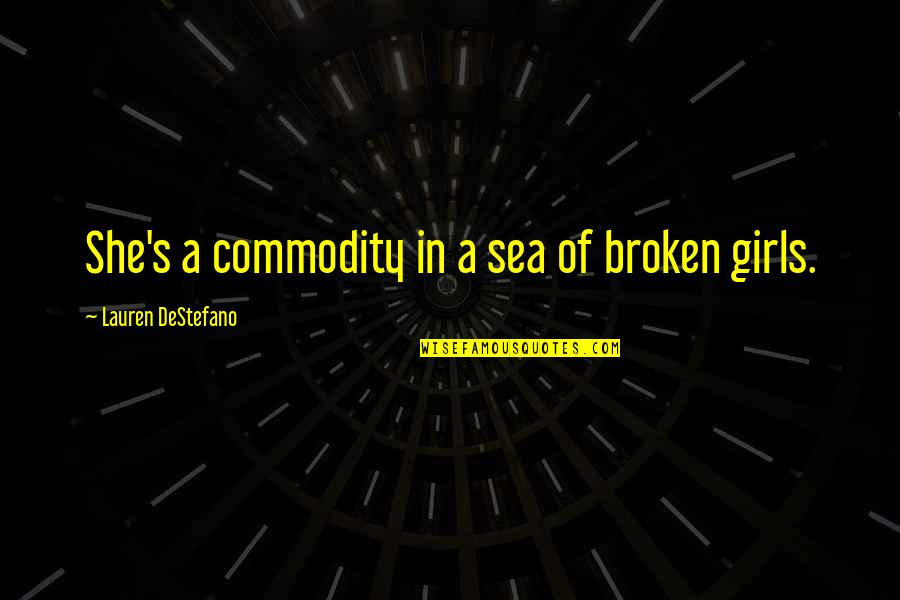 Can Stop Crying Quotes By Lauren DeStefano: She's a commodity in a sea of broken