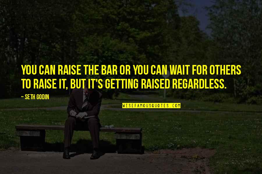 Can You Wait Quotes By Seth Godin: You can raise the bar or you can