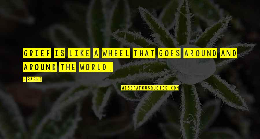 Canalele Semicirculare Quotes By Rashi: Grief is like a wheel that goes around