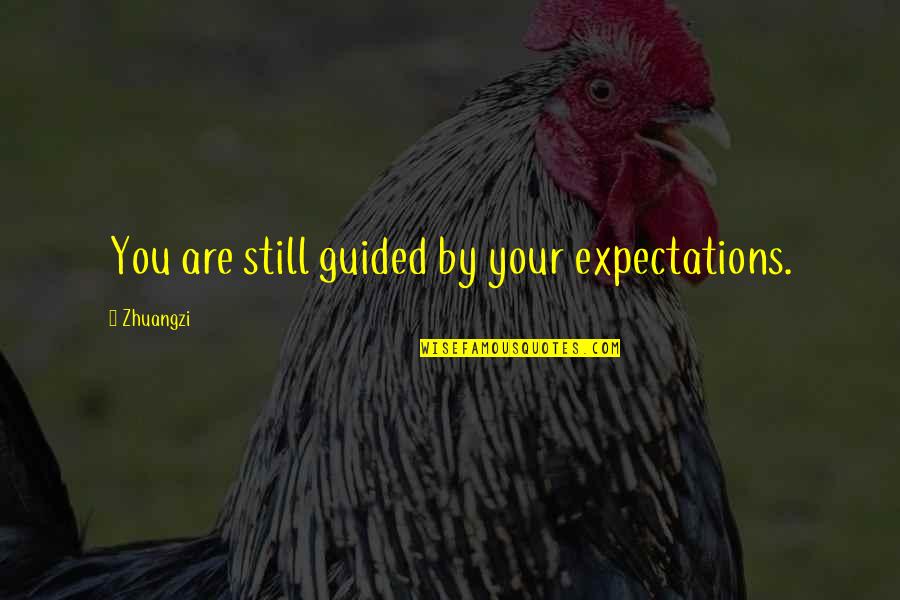 Candels Quotes By Zhuangzi: You are still guided by your expectations.